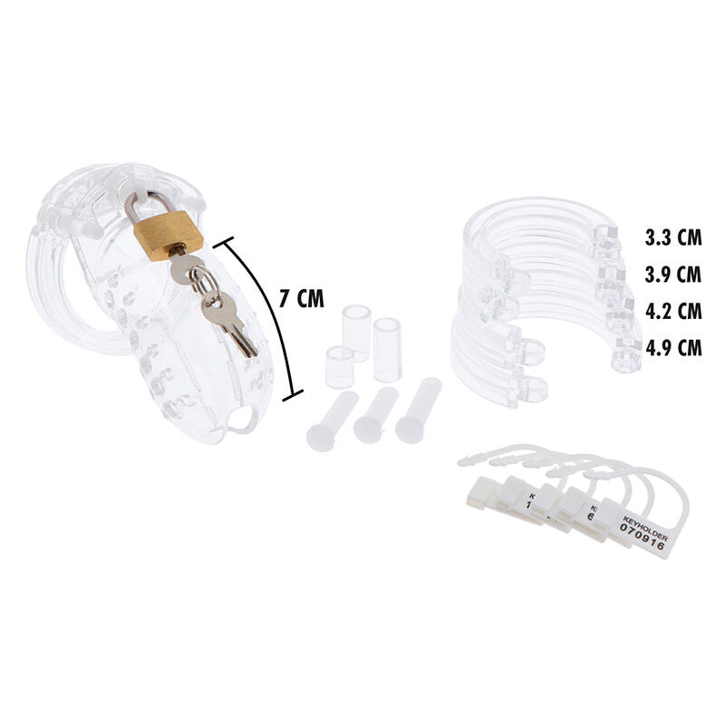 Fetish Hidden desire Penis Gear Gabbia per il pene trasparente