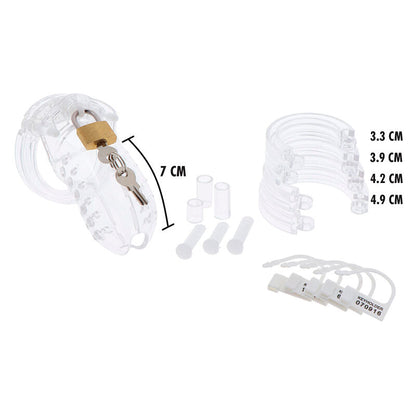 Fetish Hidden desire Penis Gear Gabbia per il pene trasparente