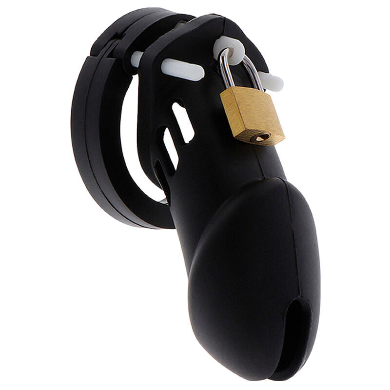 HIDDEN DESIRE - CAGE DE CHASTETÉ EXTRÊME EN SILICONE TAILLE L NOIR