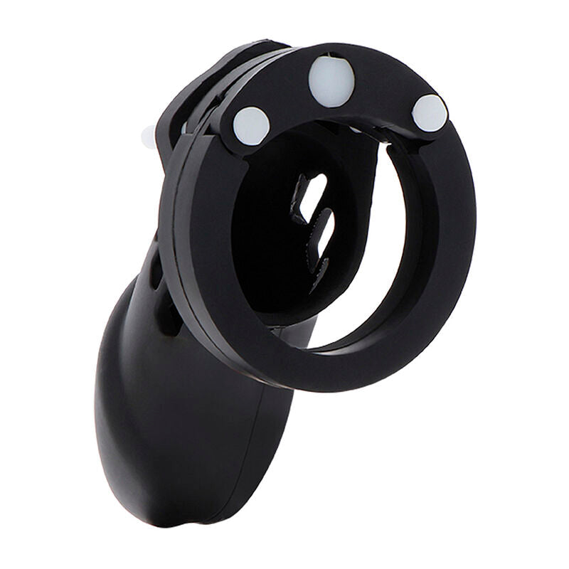 HIDDEN DESIRE - CAGE DE CHASTETÉ EXTRÊME EN SILICONE TAILLE L NOIR