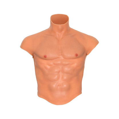 Hidden desire - alter ego silicone torso maschile camicia con abs flesh