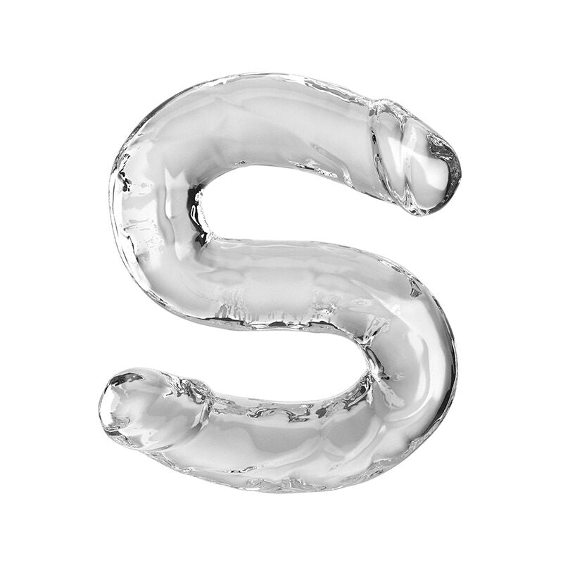 King cock - double trouble double problème 46 cm transparent