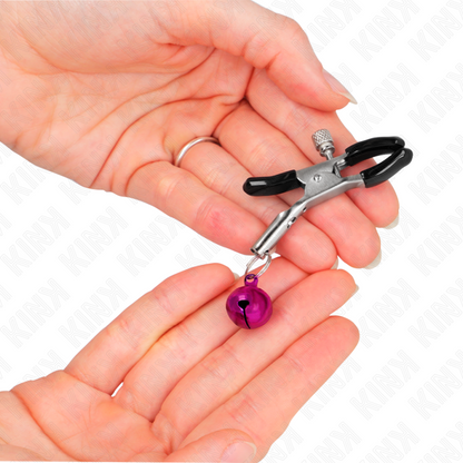 Kink - pinza per capezza singola viola 6 cm