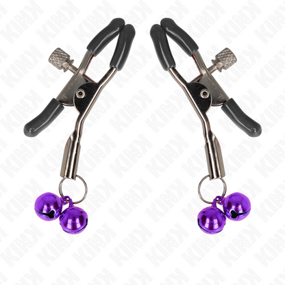 Kink - pinza per capezza doppia viola 6 cm