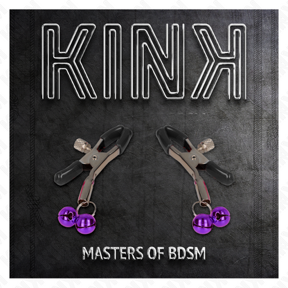 Kink - pinza per capezza doppia viola 6 cm