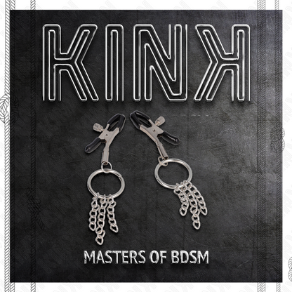 Kink - morsetto per capezzolo o ring e catenella argento 6 cm