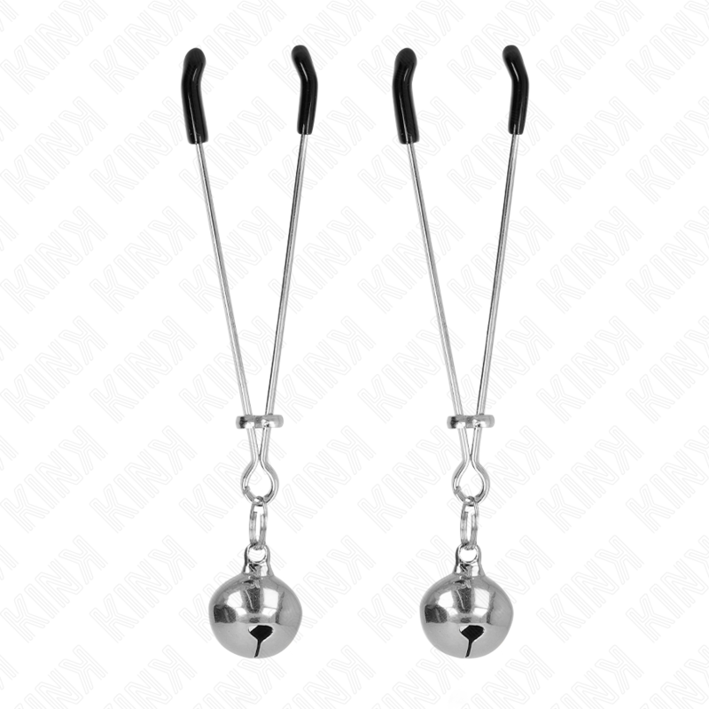 KINK - PINCES À TÉTON À CLOCHETTE FINE ARGENT 7 CM