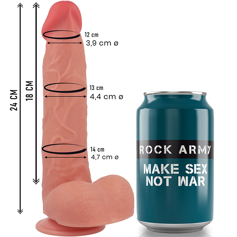 Rockarmy - silicone liquido raptor 24 cm -o- 4,4 cm