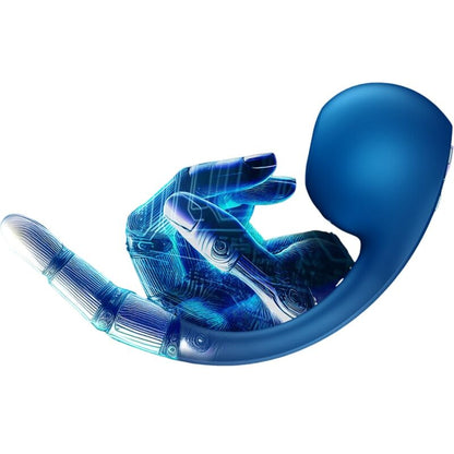 Satisfyer - pro+ wave 4 stimulateur point g et air pulse application gratuite bleu foncé
