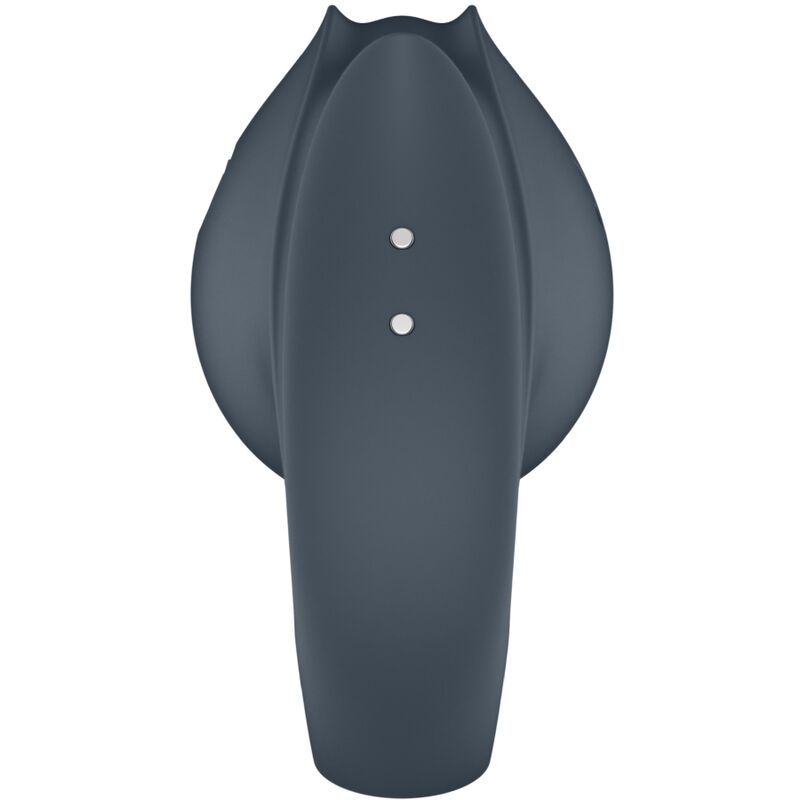 Satisfyer - perfect pair 2 multivibratore 2 in 1 anello per pene e stimolatore per dita grigio