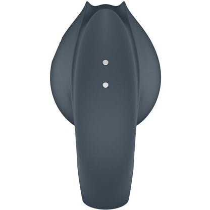 Satisfyer - perfect pair 2 multivibratore 2 in 1 anello per pene e stimolatore per dita grigio