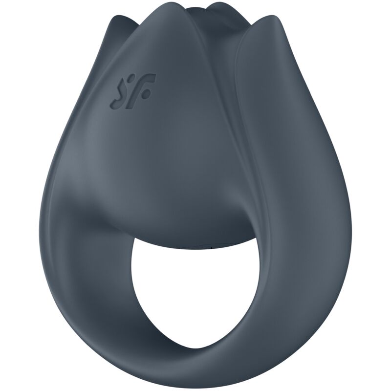 Satisfyer - perfect pair 2 multivibratore 2 in 1 anello per pene e stimolatore per dita grigio