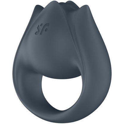 Satisfyer - perfect pair 2 multivibratore 2 in 1 anello per pene e stimolatore per dita grigio