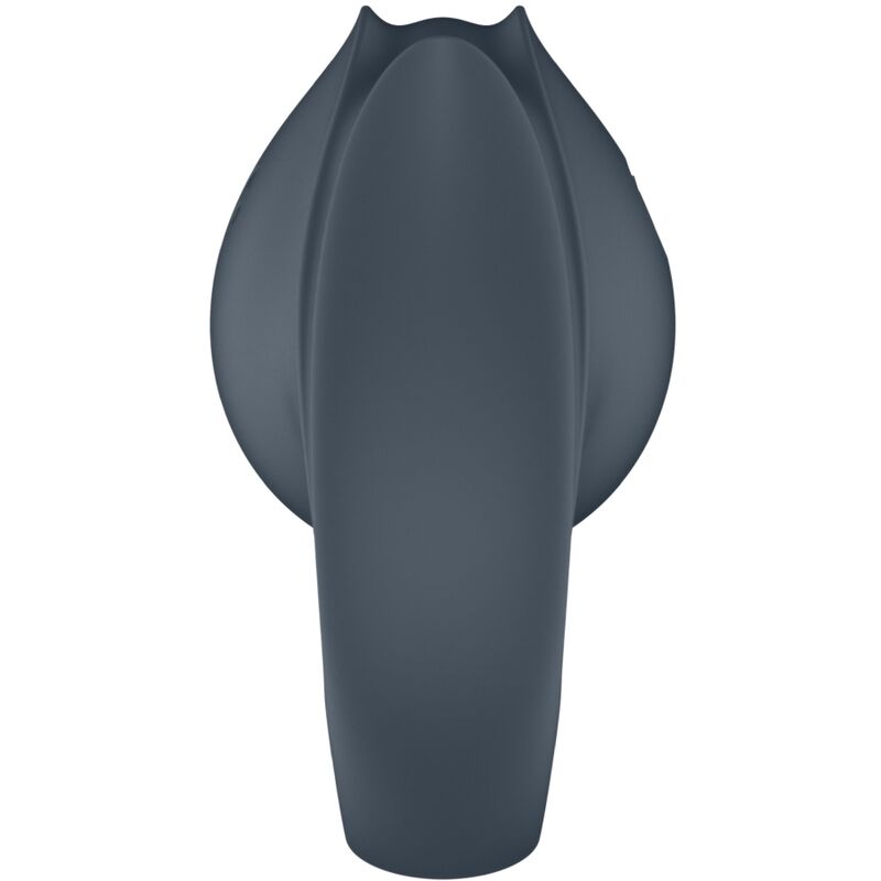 Satisfyer - perfect pair 2 multivibratore 2 in 1 anello per pene e stimolatore per dita grigio
