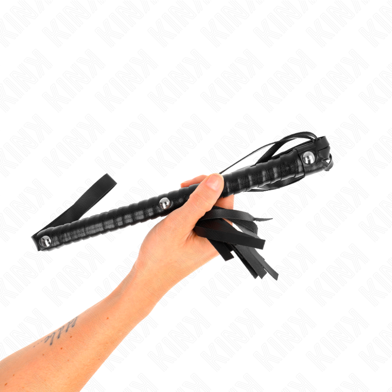 Kink - frusta con manico nero strutturato 48,5 cm