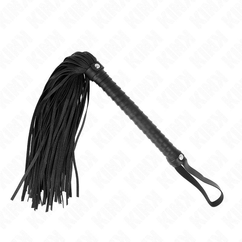 Kink - frusta con manico nero strutturato 48,5 cm
