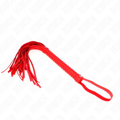 Kink - frusta con manico rosso strutturato 48,5 cm