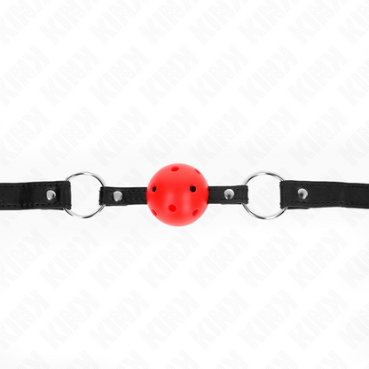 Kink - palla cava dura rossa 4,5 cm modello gag 1 63,5 x 2 cm