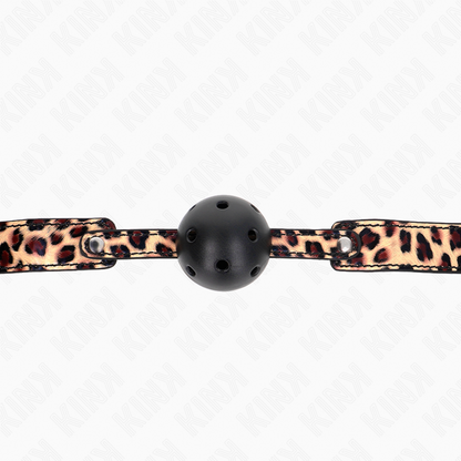 Kink - palla traspirante leopardo 4,5 cm bavaglio 65 x 2,5 cm