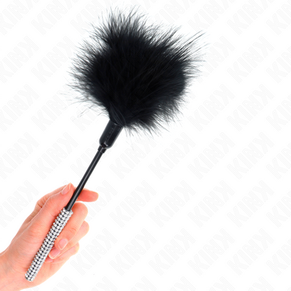 KINK - PLUMEAU CHATOUILLEUR À STRASS 27 CM
