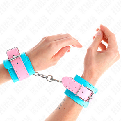 Kink - graziosi poggipolsi blu/rosa regolabili 16-28 cm x 5 cm