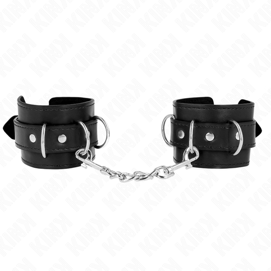 Kink - resistenza da polso con 3 anelli a d regolabile nero 17,5-25 cm x 6 cm
