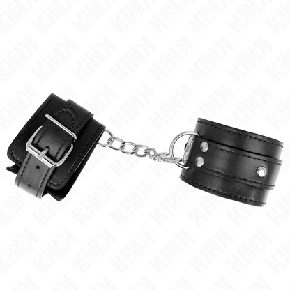 Kink - resistenza da polso con 3 anelli a d regolabile nero 17,5-25 cm x 6 cm