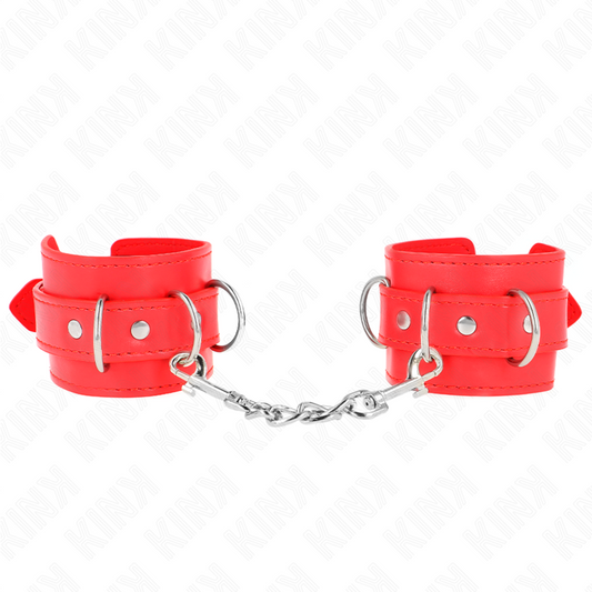 Kink - resistenza da polso con 3 anelli a d regolabile rosso 17,5-25 cm x 6 cm