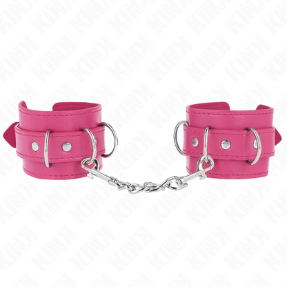 Kink - resistenza da polso con 3 anelli a d regolabile rosa 17.5-25 cm x 6 cm