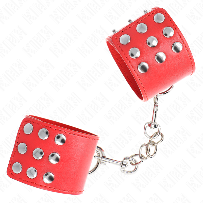 Kink - resistenza da polso con chiusura a scatto rosso regolabile 19-24 cm x 5,5 cm