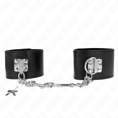 Kink - resistenza da polso con chiusura a lucchetto nero regolabile 16-23 cm x 5,5 cm