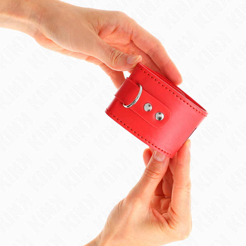 Kink - resistenza da polso con chiusura a lucchetto rosso regolabile 16-23 cm x 5,5 cm