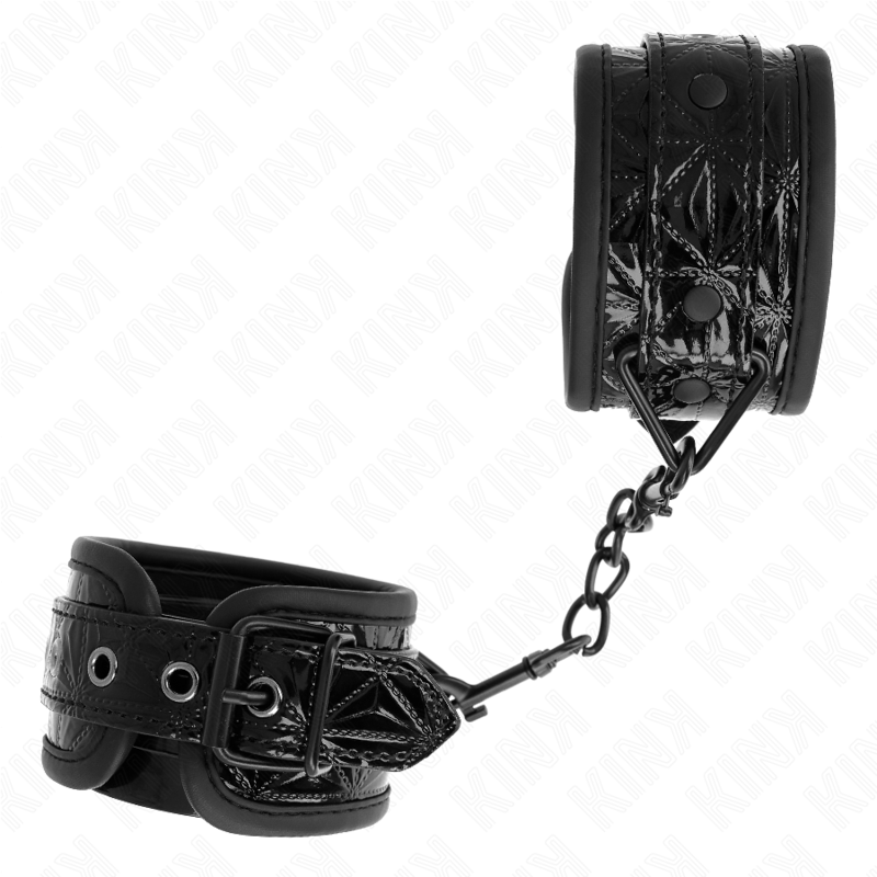 Kink - resistenza da polso con motivo a diamanti nero regolabile 17-26 cm x 5,5 cm