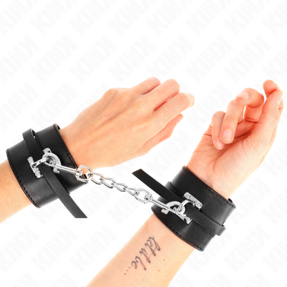 Kink - resistenza da polso deluxe con bloccaggio nero regolabile 14,5-21 cm x 6 cm
