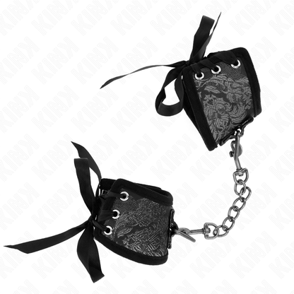 Kink - resistenza da polso scandalo dettagli in pizzo nero 24,5 cm x 6,5 cm