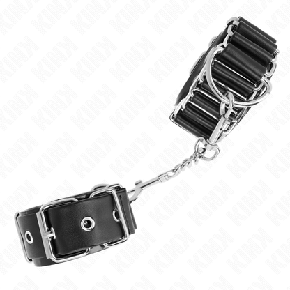 Kink - tenuta da polso sottile a cerniera nera regolabile 16-22 cm x 3,5 cm