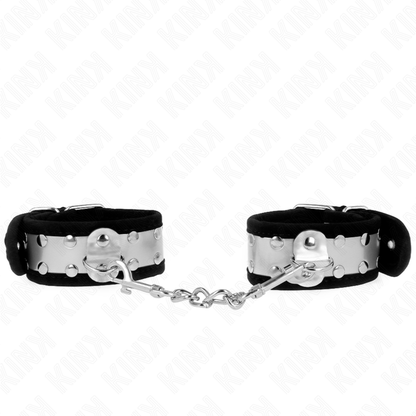 Kink - resistenza da polso sottile nero / argento 30 x 4 cm