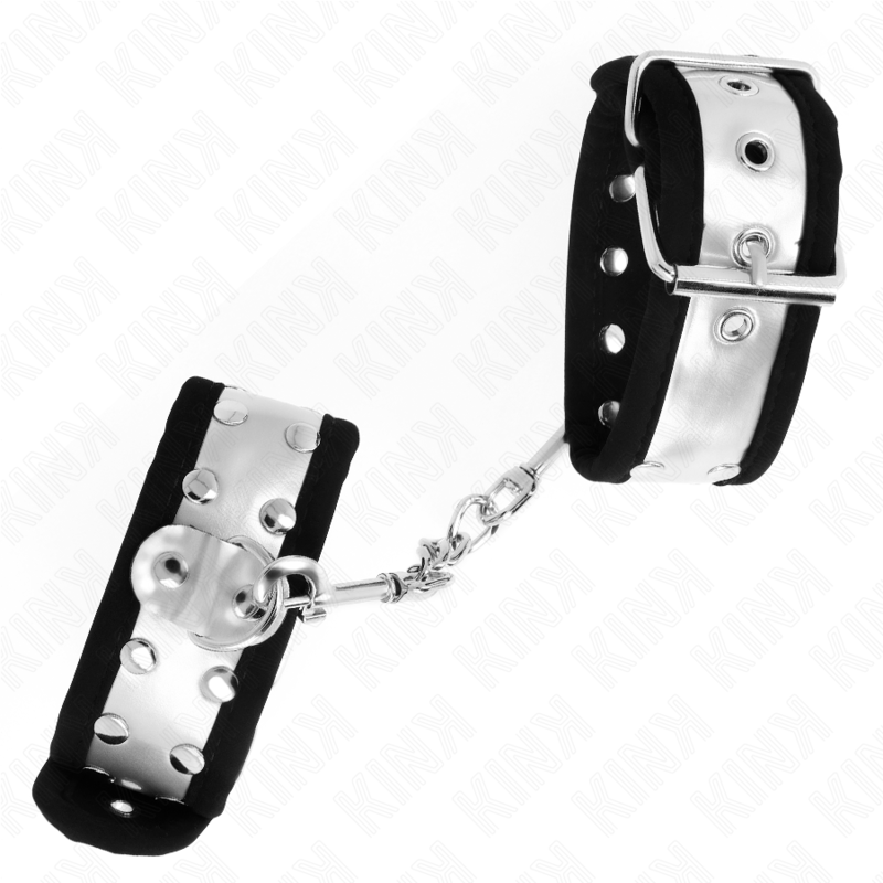 Kink - resistenza da polso sottile nero / argento 30 x 4 cm