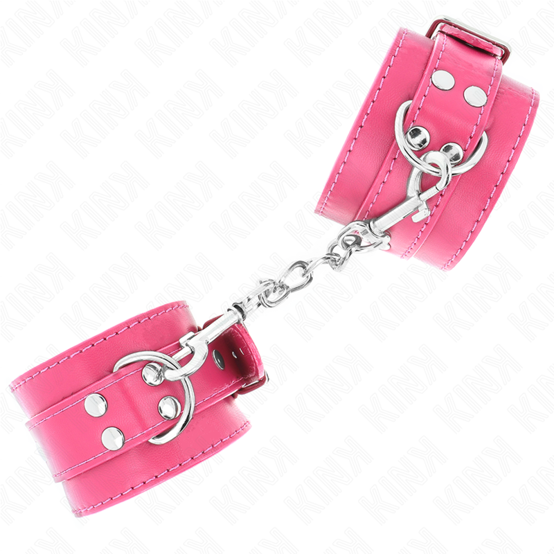 Kink - tenuta da polso rosa lampone con fodera rosa lampone regolabile 20-28 cm x 5,5 cm