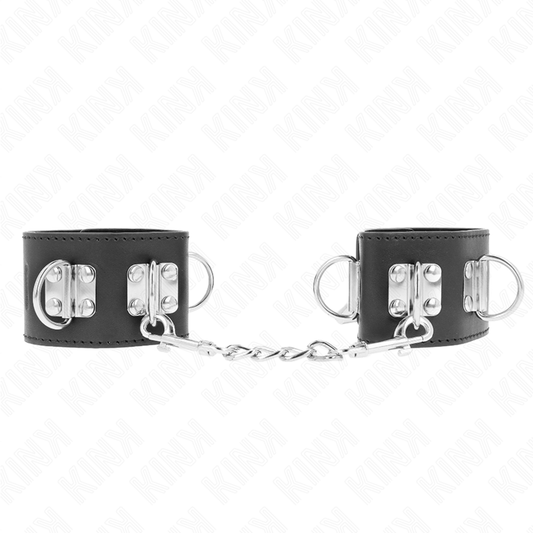 Kink - resistenza da polso multiposizione con chiusura a lucchetto nera regolabile 16-23 cm x 5,5 cm