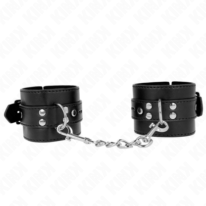 Kink - resistenza da polso nera con cintura nera regolabile 17-28 cm x 6 cm