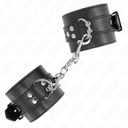 Kink - resistenza da polso nera con cintura nera regolabile 17-28 cm x 6 cm