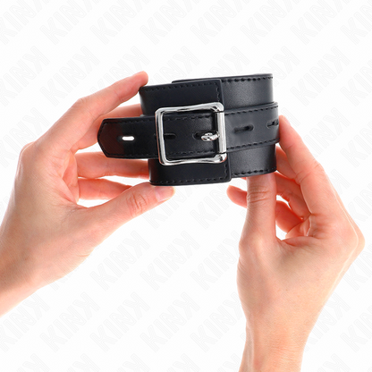 Kink - resistenza da polso nera con cintura nera regolabile 17-28 cm x 6 cm