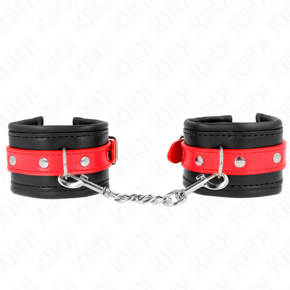 Kink - resistenza da polso nera con cintura rossa regolabile 17-28 cm x 6 cm