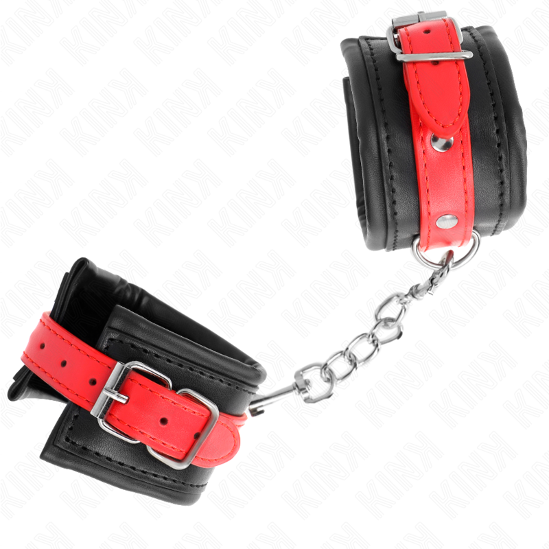 Kink - resistenza da polso nera con cintura rossa regolabile 17-28 cm x 6 cm