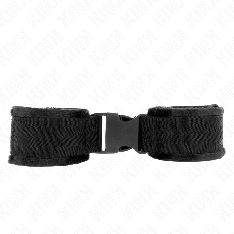 Kink - sangle de poignet en nylon hook&loop rouge-noir modèle 1 réglable 25-35 cm x 6 cm