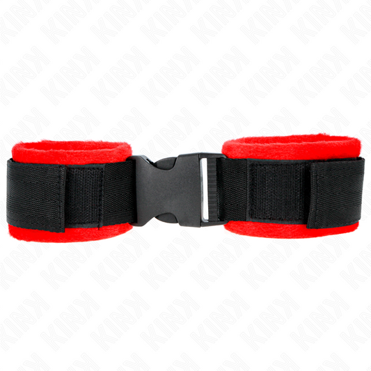 Kink - tenuta da polso in nylon hook&loop nera modello 1 ajdustable 25-35 cm x 6 cm
