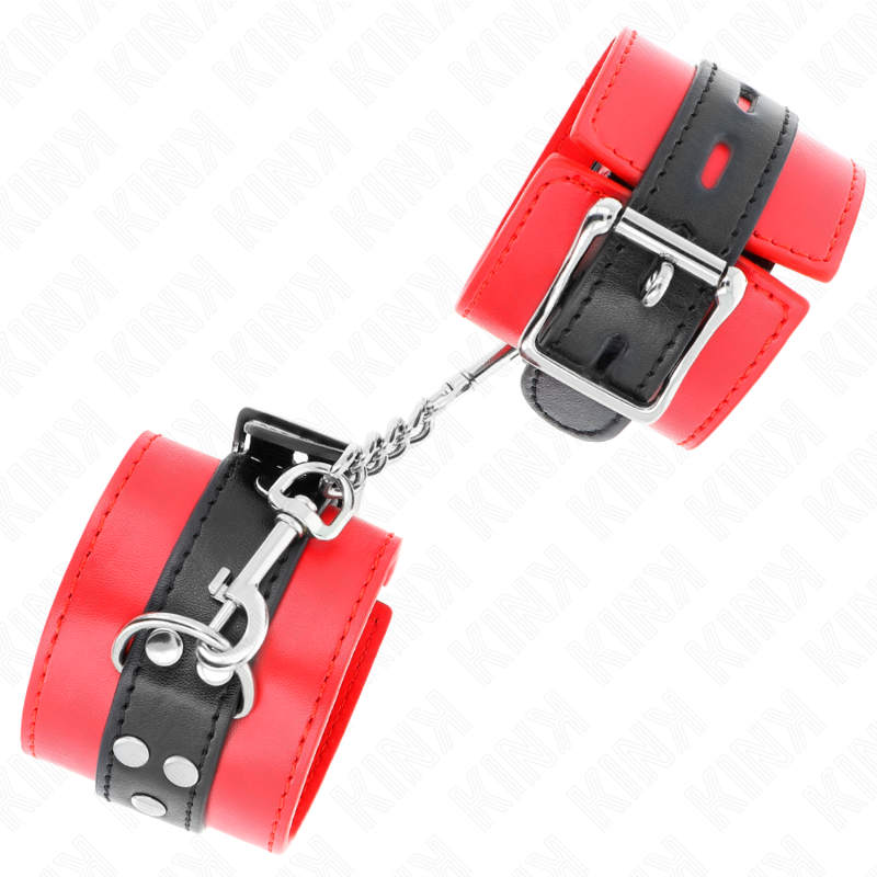 Kink - resistenza da polso rosso con cintura nera regolabile 17-28 cm x 6 cm