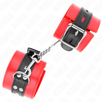 Kink - resistenza da polso rosso con cintura nera regolabile 17-28 cm x 6 cm