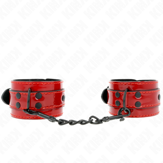 Kink - polsini da polso rosso scuro 23 x 5 cm